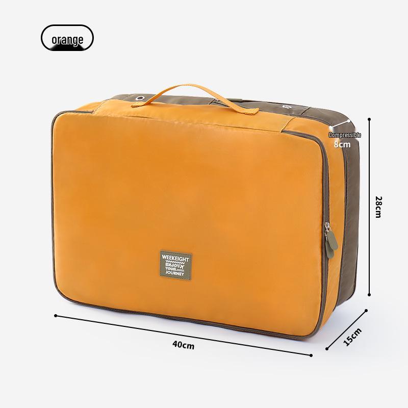 

Large Double-Layer Portable Clothes Storage Bag for Seasonal Change помаранчевий