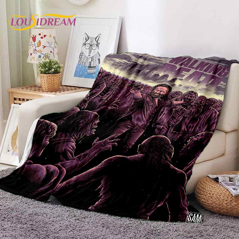 The Walking Dead Lincoln TWD Coperte Morbide, Coperta Plaid Calda Coperta Confortevole per Picnic Letti Divano Camera da Letto Casa Regalo