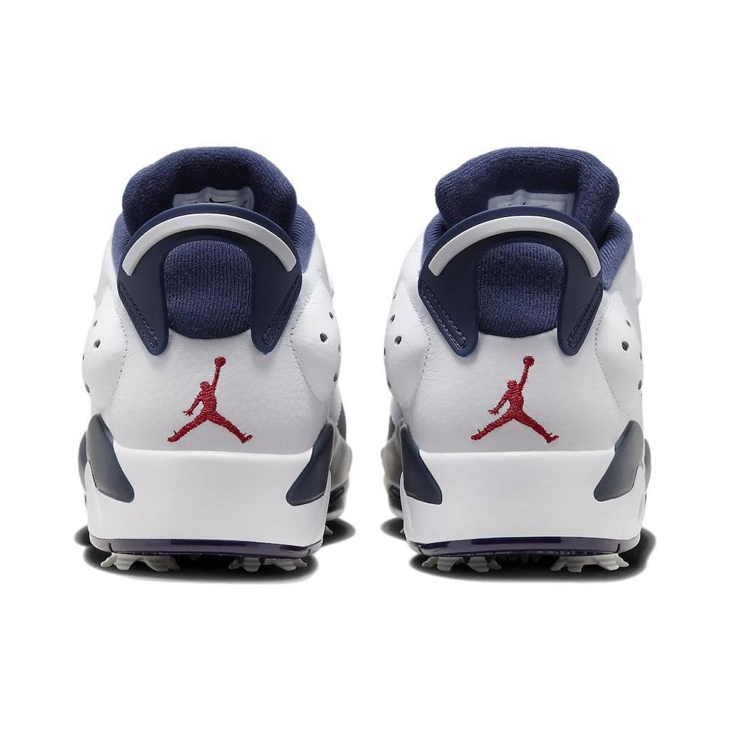 Air Jordan 6 Retro Low Golf Olympic Men Sneakers Blue White Midnight-Navy DV1376-101