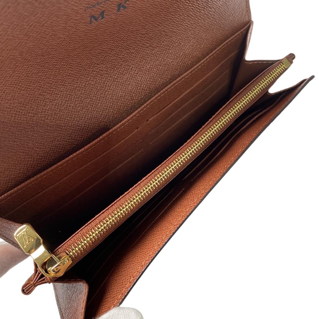 Gebrauchte LOUIS VUITTON Geldbörse Braun PVC Damen