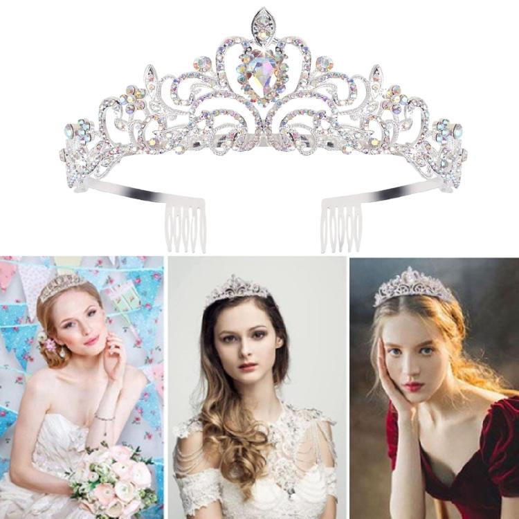 Rhinestones Tiaras For Women Beautiful Crowns With Comb Hair Accessories For Bridal Showers And Elegant Occasion