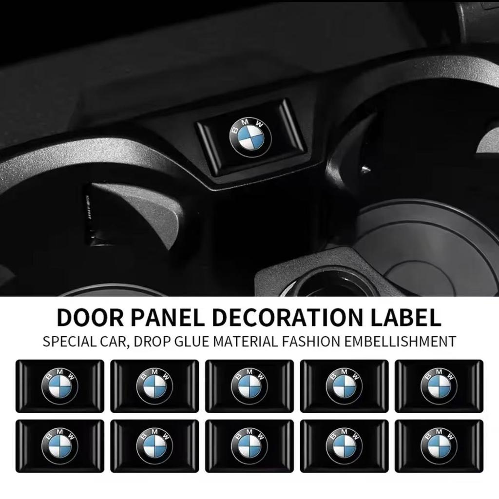 2/5/10PCS BMW E46 E39 E38 E90 E60 E36 F30 F20 X3 X5 X7 M Logo Car Steering Wheel Wheel Center Emblem Badge Sticker Decal Styling MM1