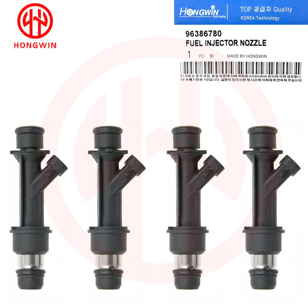 

×4 Fuel Injectors Nozzle 96386780 + Plugs Connector For Chevrolet Aveo L4 1.6L 2004 2005 2006 25315853 25334150 FJ720 832-11209 4PCS