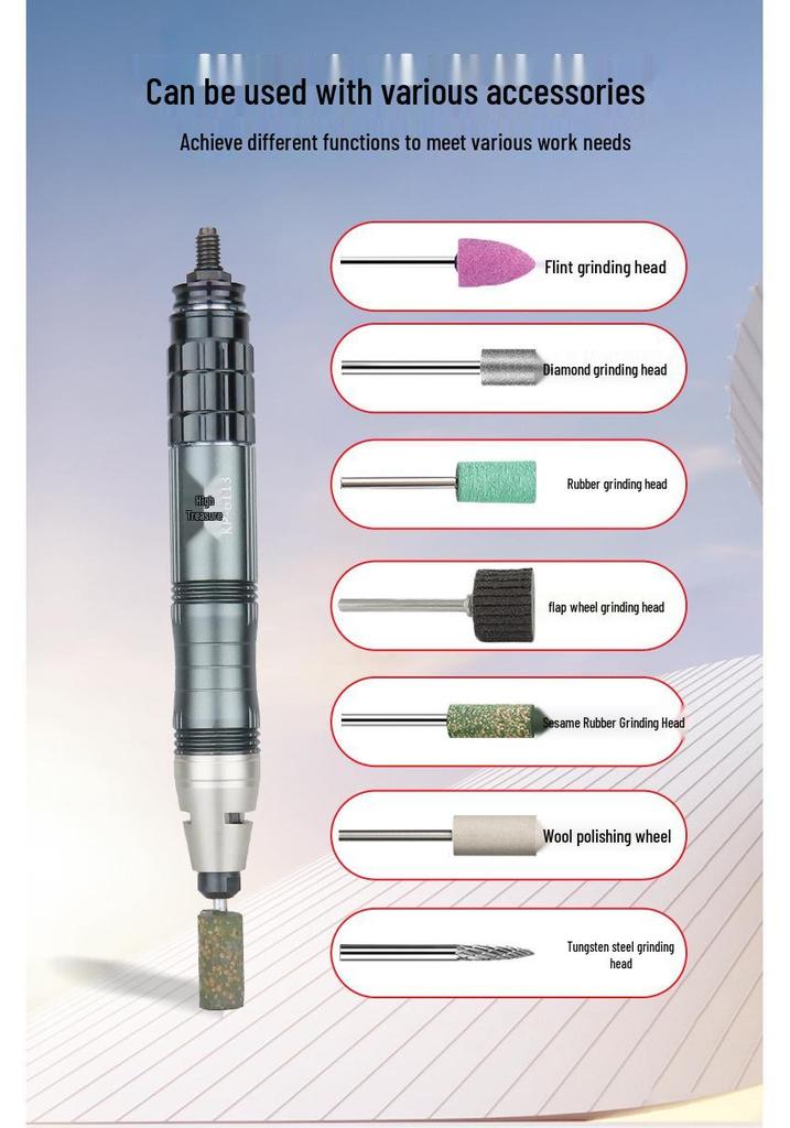 Gaobao Pneumatic Grinder & Polisher: Wind Mill Pen for Mold Grinding, Trimming, Engraving, and Carving