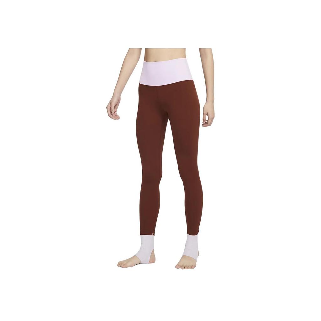 Nike 7/8 High Waist Color Block Leggings Women Leggings Red DM6997-217