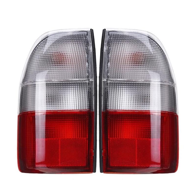 Left Right Rear Light In Clear & Red For Mitsubishi L200 MK4 1995-2006