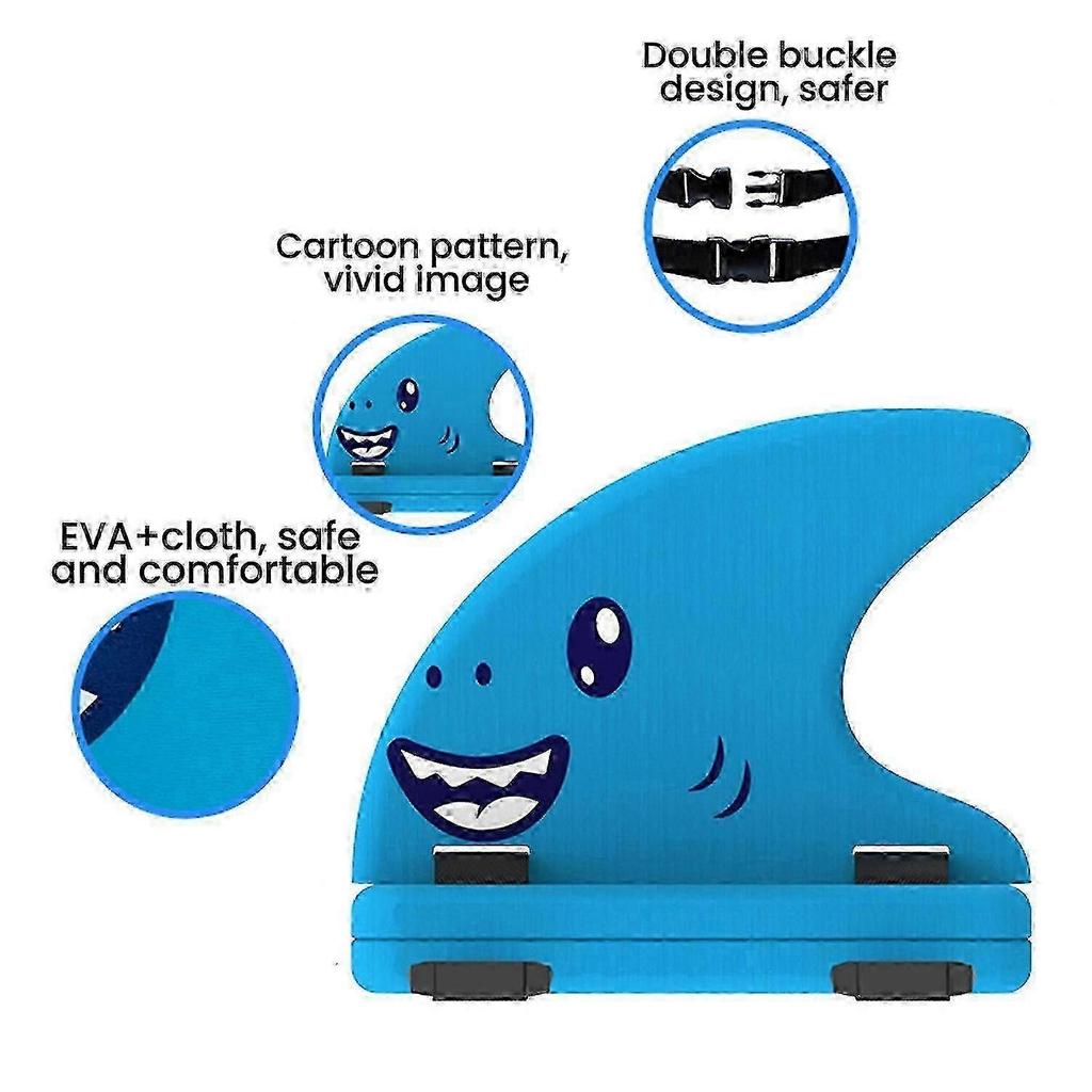 Flotteur de natation pour enfants pour l'entraînement avec planche à nageoires de requin à porter