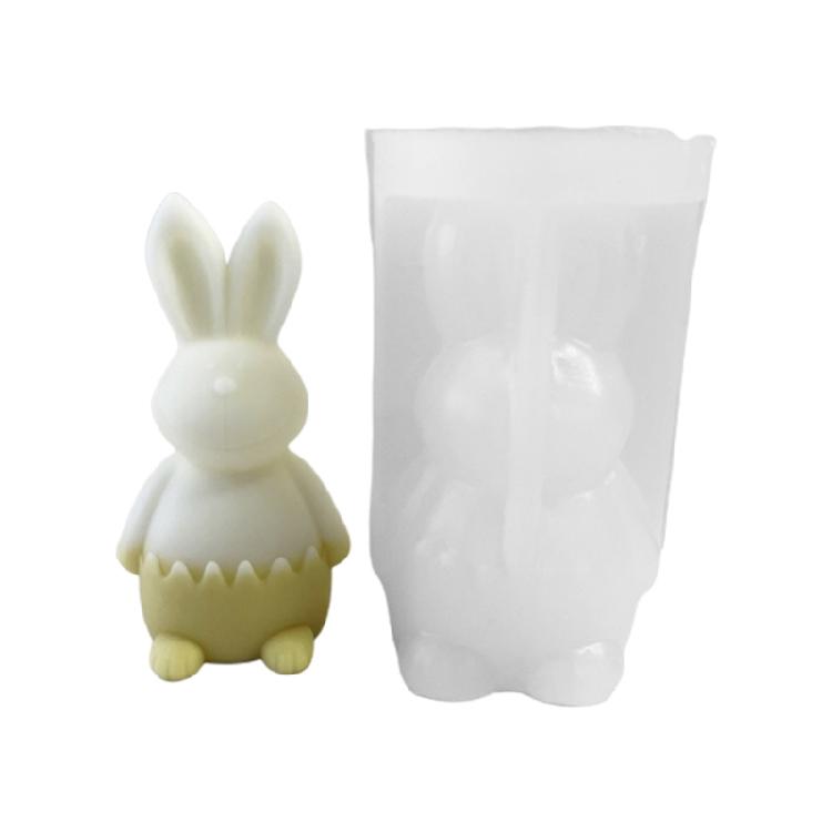 

Egg Bunny Candle Mold Animal Epoxy Resin Casting Mold for DIY Crafts,Candle,Soap S