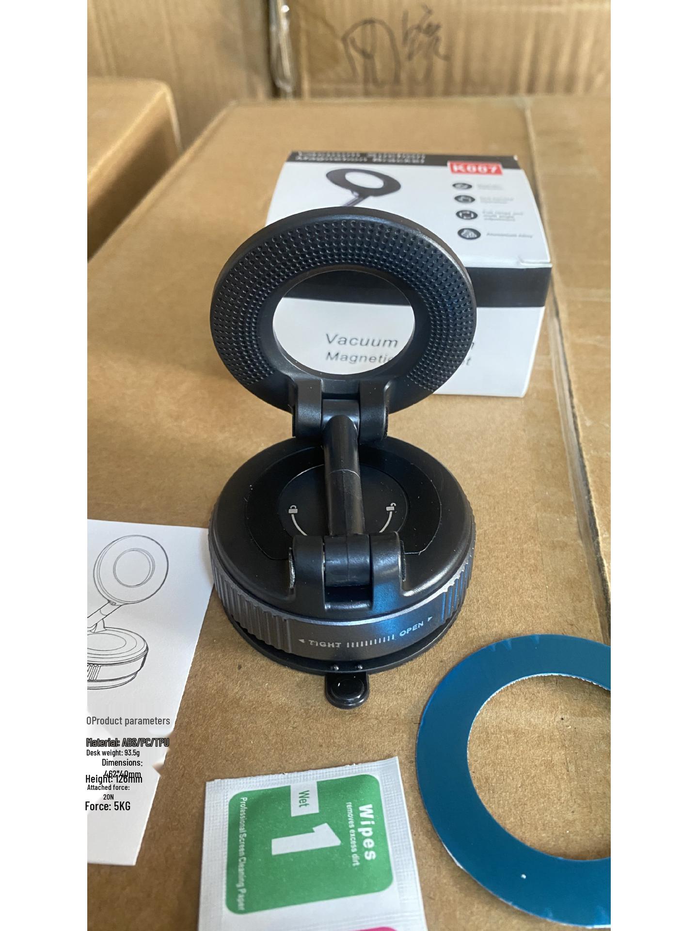 Universal Magnetic Car Phone Holder - Foldable & Rotating Epoxy Base