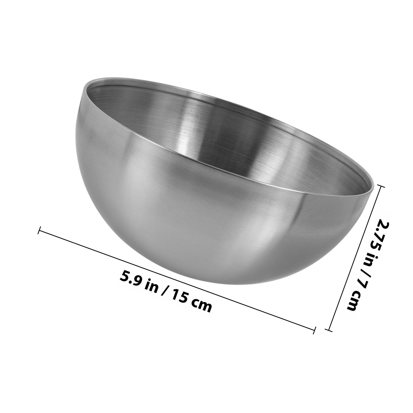 Stainless Steel Fruit Salad Bowl Multi-Function Storage Container Kitchen Snack Dessert Serving Bowl Snack Container
