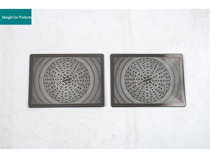 2026 Changan Qiyuan A06 Center Speaker Cover: Stainless Steel Black Titanium Interior Decoration