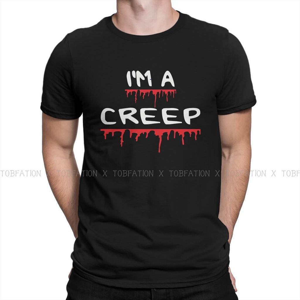 Radiohead Rock Newest TShirt for Men IM A CREEP Classic Basic T Shirt Hip Hop Gift Clothes Streetwear