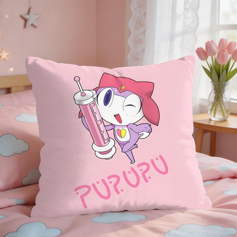 Cartoon Keroro Gunsou Frog Cushion Cover Square Short Plush Pillow Case Living Room Sofa Home Decor Funda X