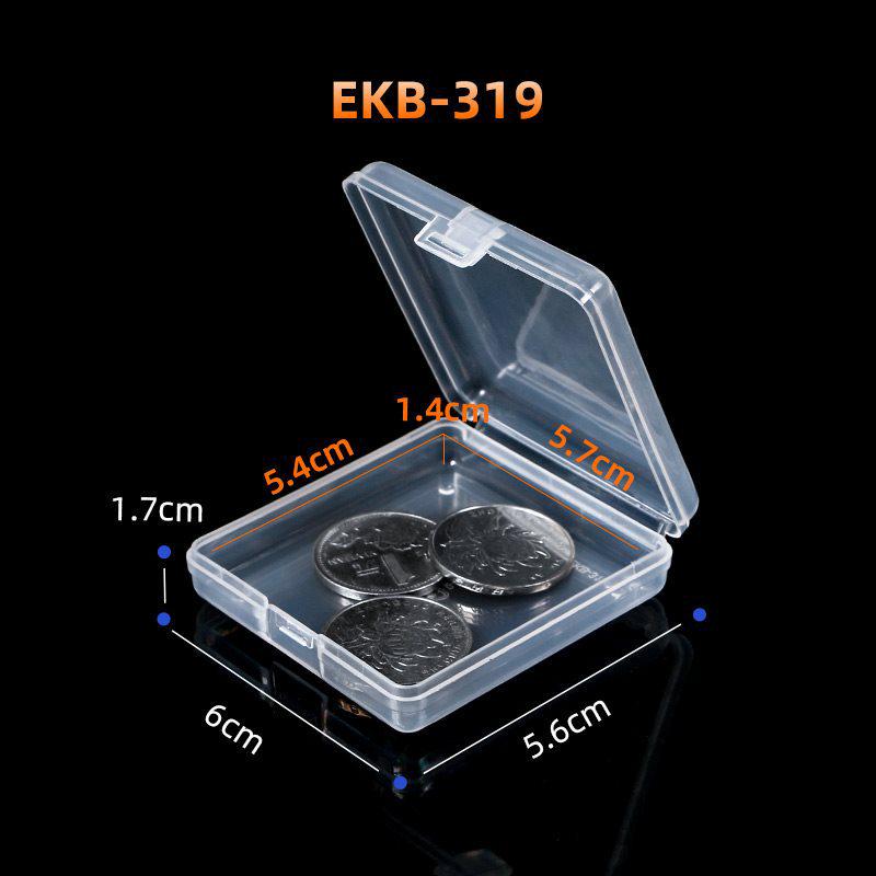 Transparent Rectangular Craft & Storage Box - Small Parts Organizer