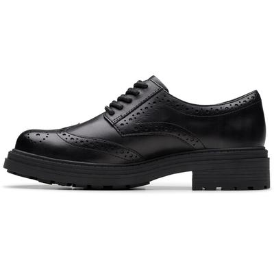 Botines derby para mujer Clarks Orinoco3 negros leder