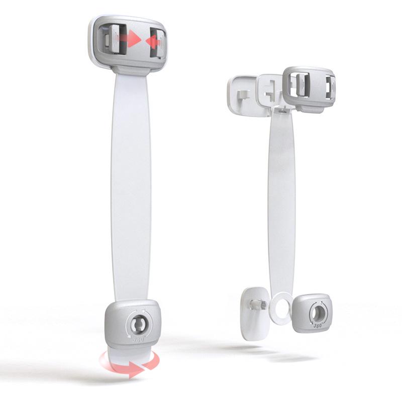 1PCS Baby Safety Drawer Door Lock Multi-Function Child Protection Anti-Pinch Cabinet Refrigerator Safety Buckle Plastic ZPG