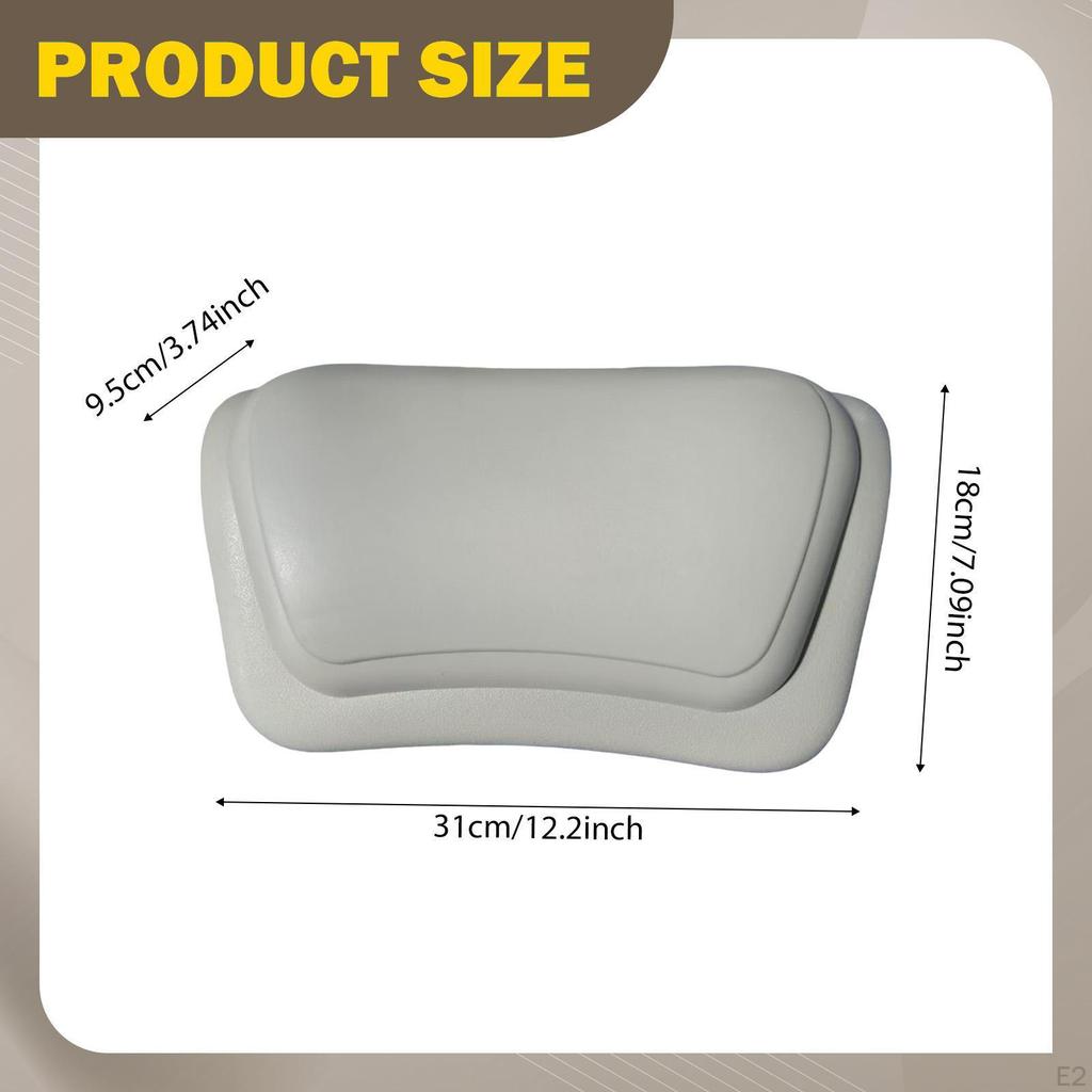 Bathtub Pillow Head Neck Support Multifunction Accessories Gift Compact Headrest Bath for Tub
