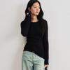 Tencel Modal Cashmere Bottoming Shirt for Women in Autumn and Winter Slim Solid Color Skin-friendly T-shirt High-end Light Luxury Knitwear