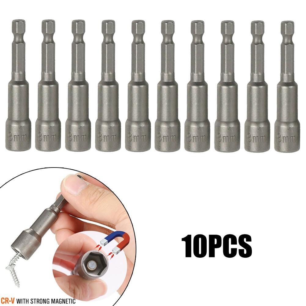 8MM Magnetic Tech Screw Driver Tek Bit,Drill Nut Setter Roofing Cladding STOCK~