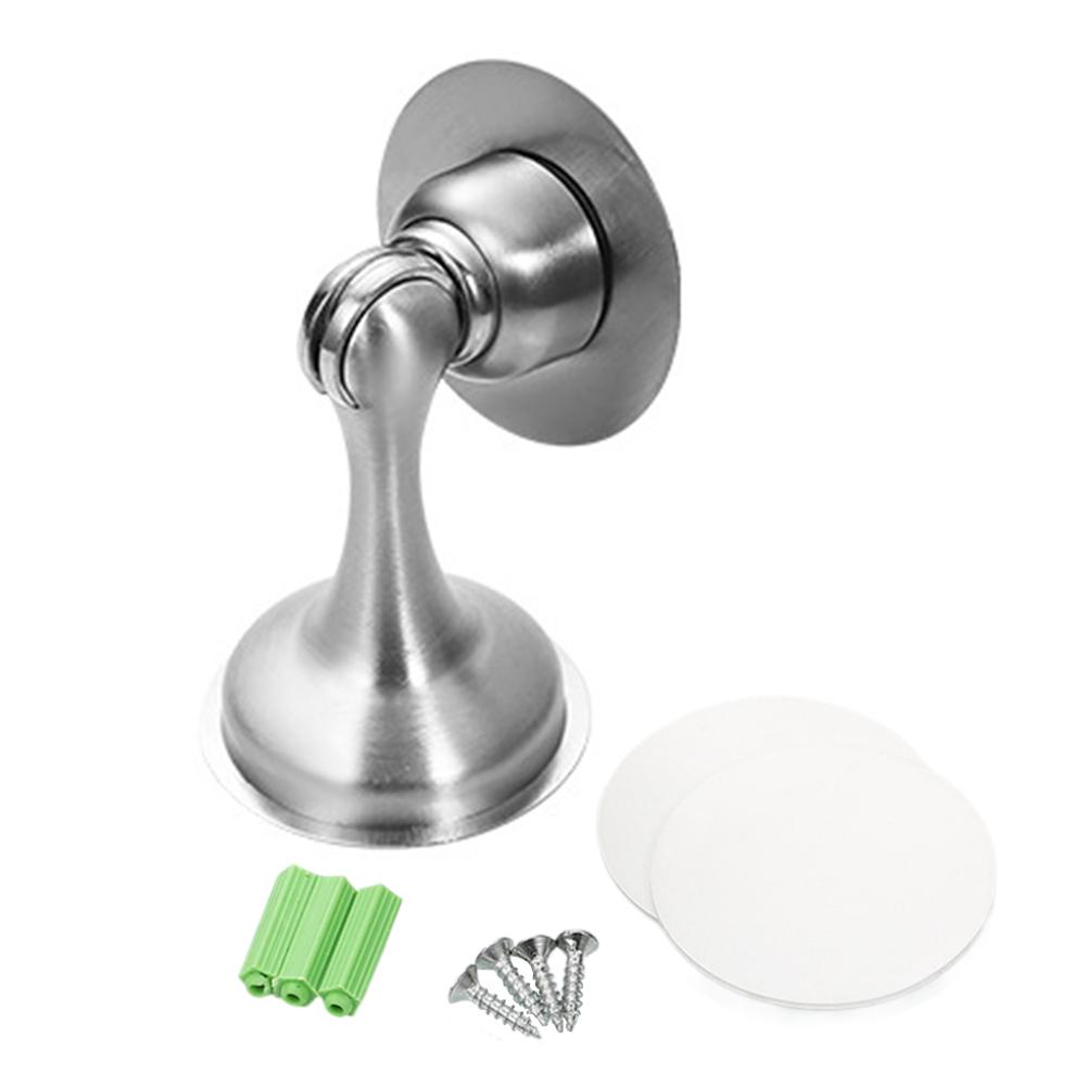 Magnetic Door Stopper Keep Door Open Stainless Steel Door Holder No Drilling Door Catch Anti-Rust for Various Door Types