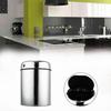 Automatisk berøringsfri søppelbøtte i rustfritt stål for resirkulering med bevegelsessensor, kjøkkensøppel, elektronisk søppelbøtte, USB-lading