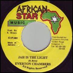 

7inch Record EVERTON CHAMBERS Jah Is The Light NONE African Star Mu 2001 Jamaica Reggae Ska Dub Used