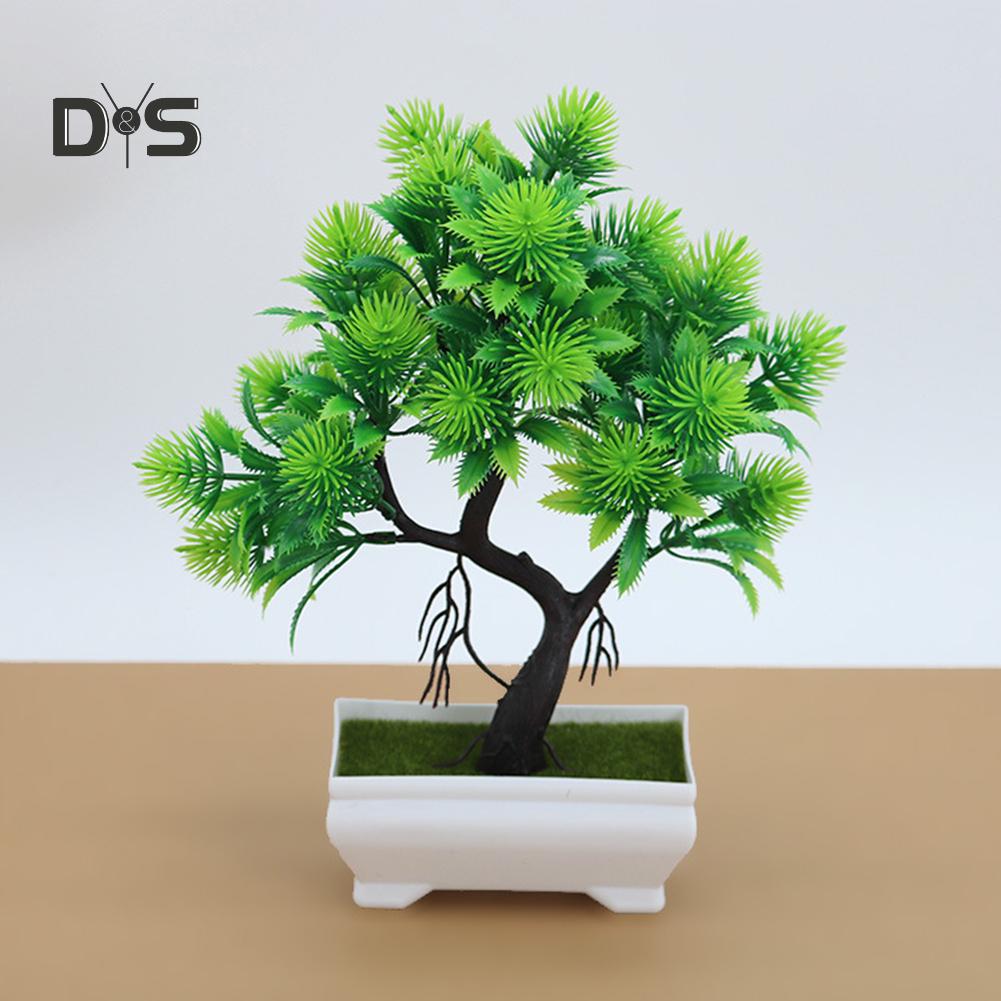 Blooming Bouquet Artificial Flower Pine Tree Bonsai Stage Garden Wedding Party Decor