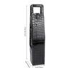 PU Resuable Leather Wine Tote Bag Champagne Beer Gift Bags Carrier(black)