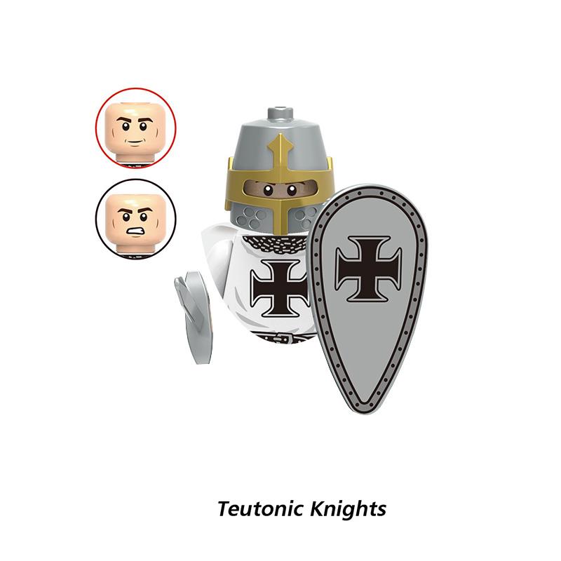 Mittelalterliches Drachenkönigreich Soldaten Held Ritter Bogenschütze Antike Militärfiguren Modellbausteine Kinderspielzeug Jungen Geschenke