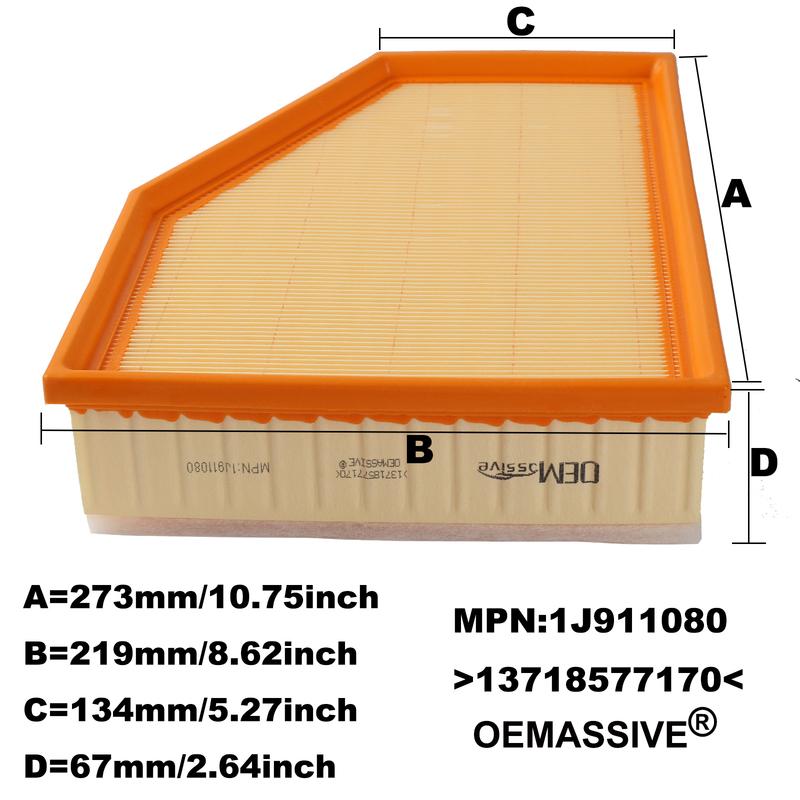 For BMW X3 X4 X5 X6 X7 2024 5/7 Series G30 G32 High Performance Engine Air Filter Cabin Pollen Replacement 13718577170