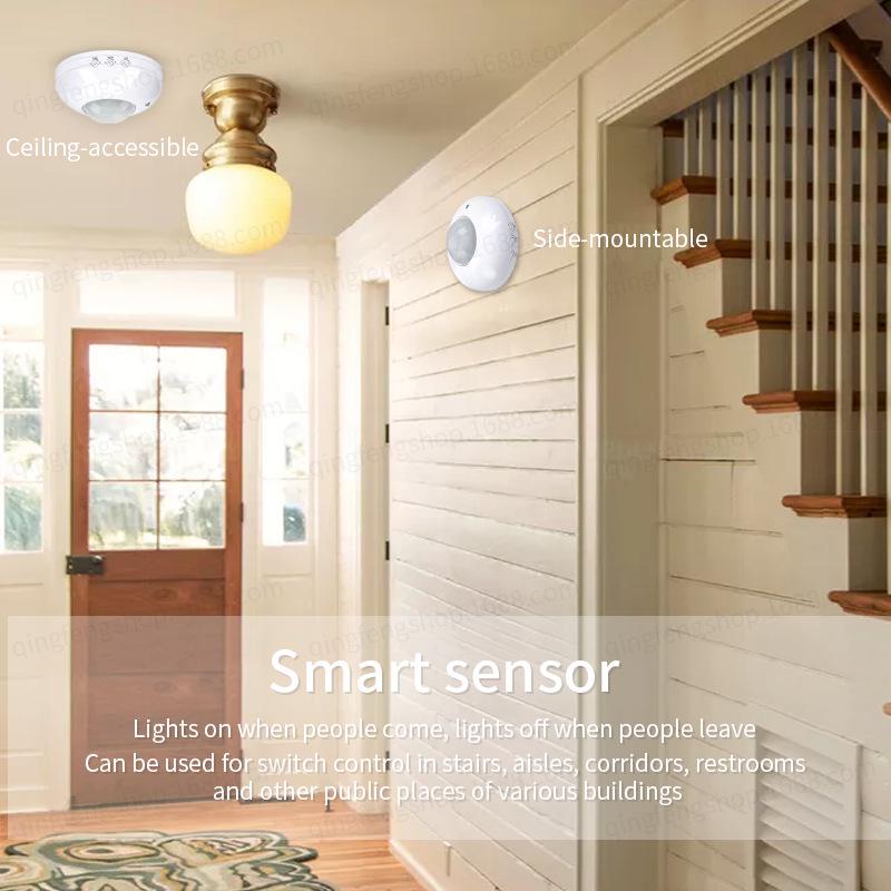 Ceiling-Mounted LED Infrared Body Sensor Switch