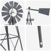Windmill Gray 84 X 68 X 245 Cm Iron