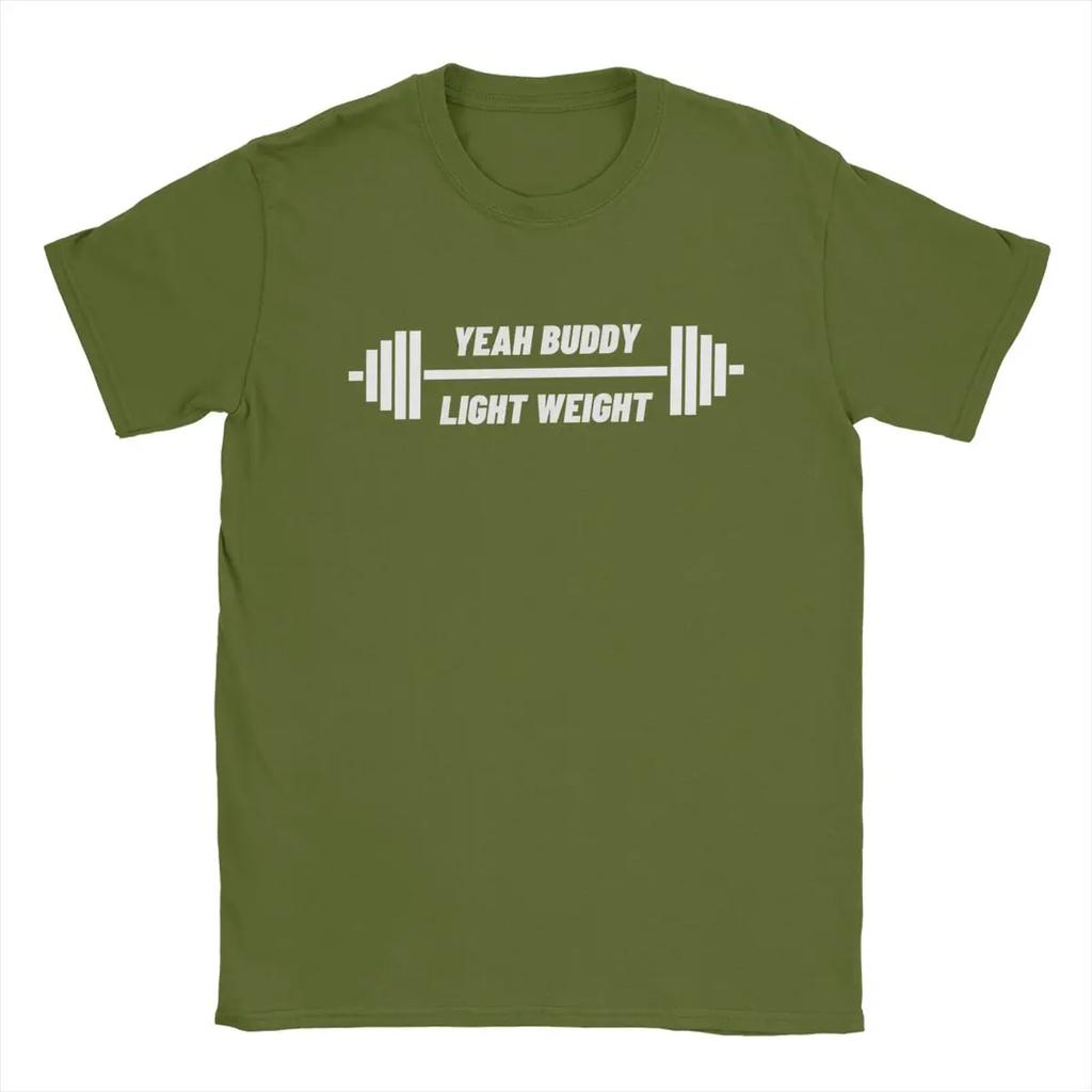 Men Yeah Buddy Light Weight T Shirts 100% Cotton Clothes Awesome Short Sleeve Round Collar Tees New Arrival T-Shirts