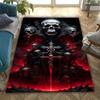 1PC Skull Dark Gothic Pattern Printed Carpet Rug for Living Room Bedroom Home Sofa Decoration,Non-slip Floor Mat Floor Mat