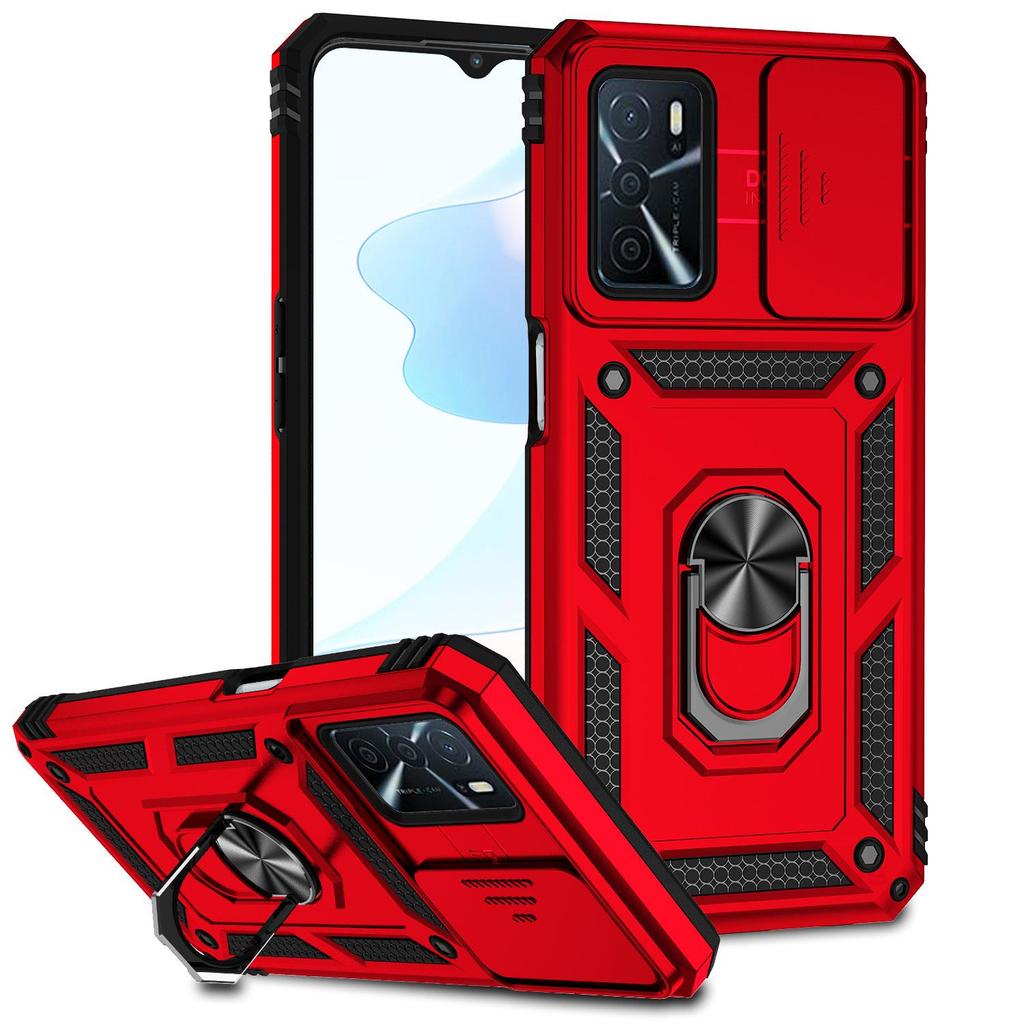 Case For OPPO A54S A16 A16S A54 A55 A74 4G A94 Reno 5 Lite Carcasa Military Grade 360 Full Body Armor with Camera Slide Cover