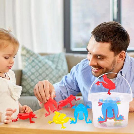 1 Set Bounce Parent-Child Jump Frog Toys Fun Competition Interaction Multiplayer Kids Frog Toys Toys