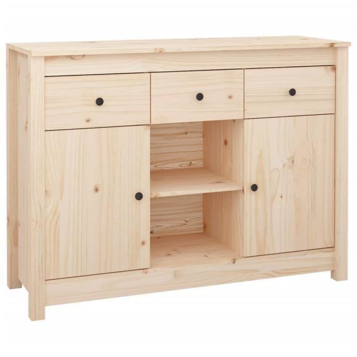 814549 vidaXL Buffet 100x35x74,5 cm Bois massif de pin