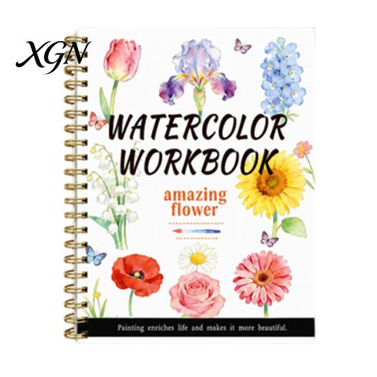 Creative Color Matching Practice Book Watercolor Coloring Book, Clean And Bright Patterns Design, Thick Art Supplies for Kids Painting Paper