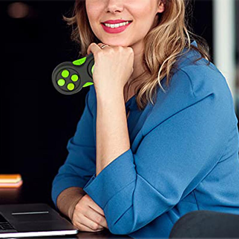 Black Pad Fidget Toys Game Classical Controller with 8 Functions Sensory Toys Relieves Stress Anxiety Decompression Toy Juguetes