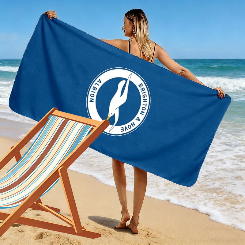 Asciugamano da Spiaggia Brighton & Hove Albion, Asciugamano Grande Morbido Asciugatura Rapida per Spiaggia Campeggio Nuoto