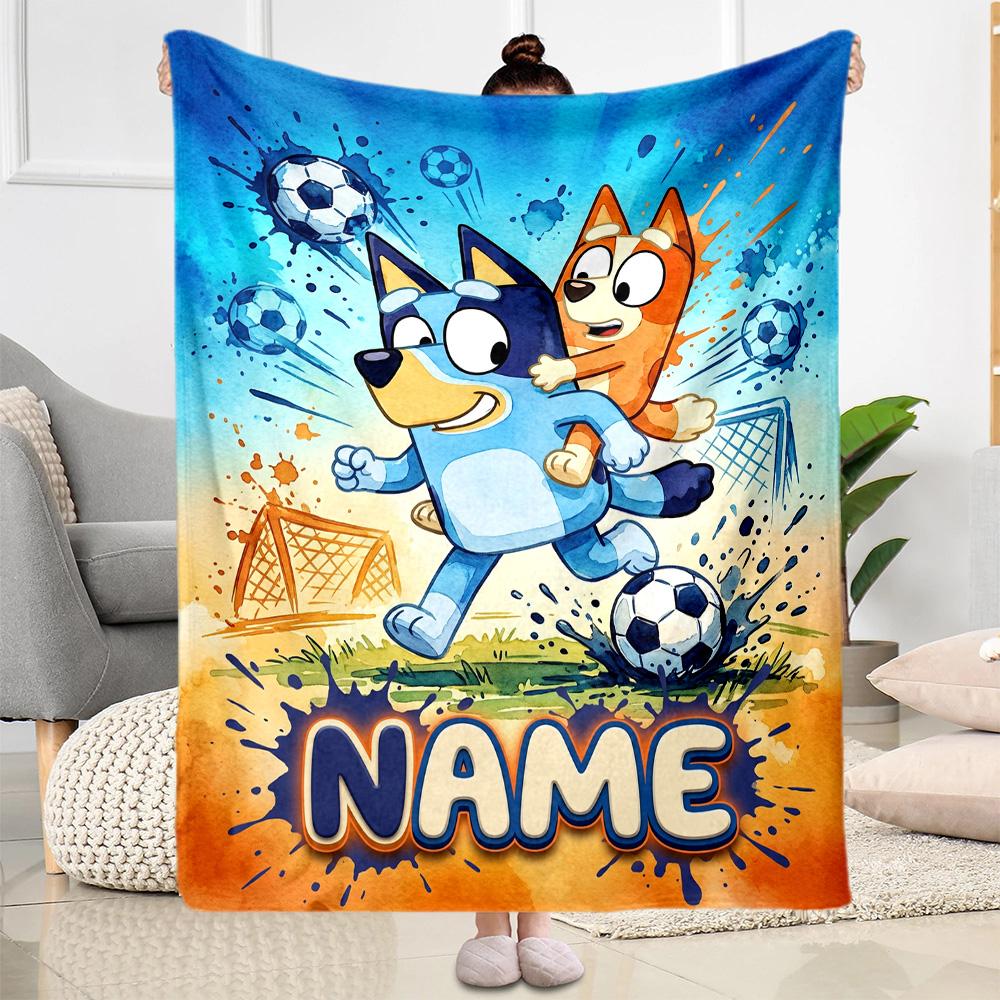 Winter Sports Celebration Customize Text Blanket Throw Customizable Blanket Warmthful Decor for Chair Nap Bed Office Chair Ideal for All Seasons
