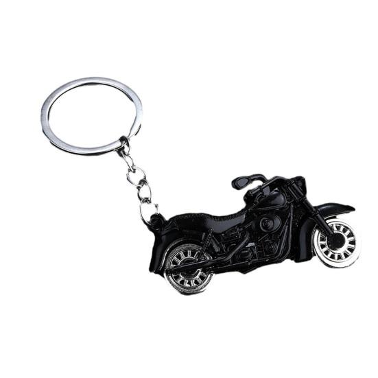 

Keychain Pendant Motorcycle Design Zinc Alloy Key Chain with Metal Chain Buckle Lightweight Key Holder Backpack Car Accessory