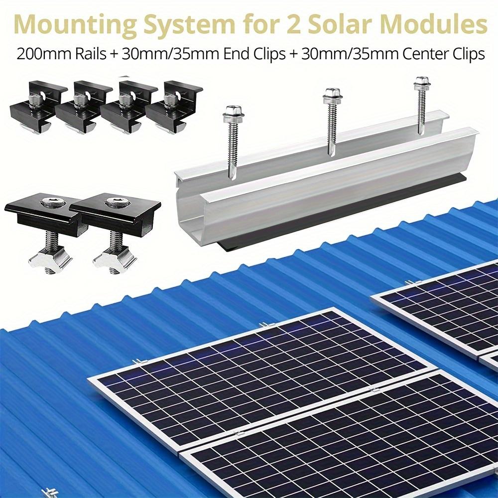 Solar Panel Mounting Fixing Clamp Adjustable Z Bracket Metal End Clamp PV Panel Clip For Solar System Install Accessors From 8,71 € | DHgate - View #3
