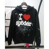 Premium Sp5der Hoodie Mens Oversized Streetwear Sweatshirt With 3D Pouch Pocket Winter Casual Long Sleeve
