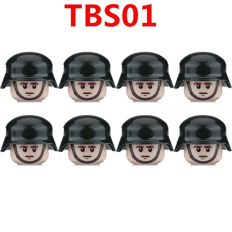 WW2 Military German Soldiers Figures Building Blocks Army Infantry Warrior Gunner Armour Cannon Weapons Bricks Toys For Kids