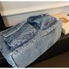 2026 Versatile Large-Capacity Personalized Denim Tote & Crossbody Bag