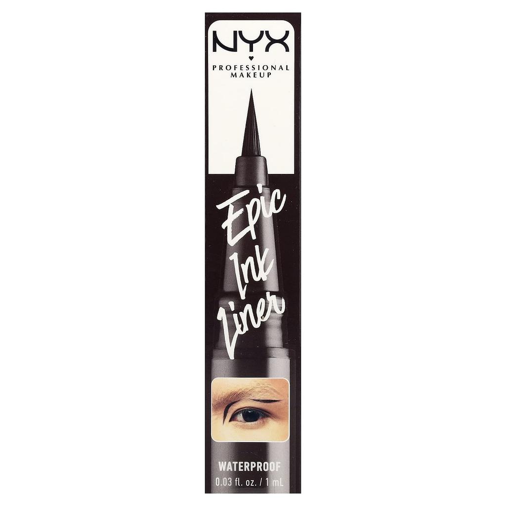 NYX PROFESSIONAL MAKEUP Waterproof Epic Ink Liner, 03 Dark Chocolate, 1 Ml (0.03 Fl Oz)
