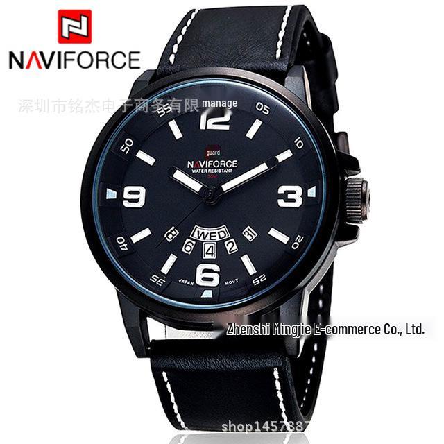 

NAVIFORCE Lingxiang 9028 Мужские повседневные модные водонепроницаемые многофункциональные наручные часы