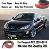 Накладки на автомобільний бампер для Peugeot RCZ 206 207 208 2008 301 307 308 405 406 407 408 / Дефлектор переднього спойлера / Комплект кузова / Накладка