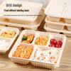 Eco-Friendly Corn Starch 5-Compartment Meal Prep Containers